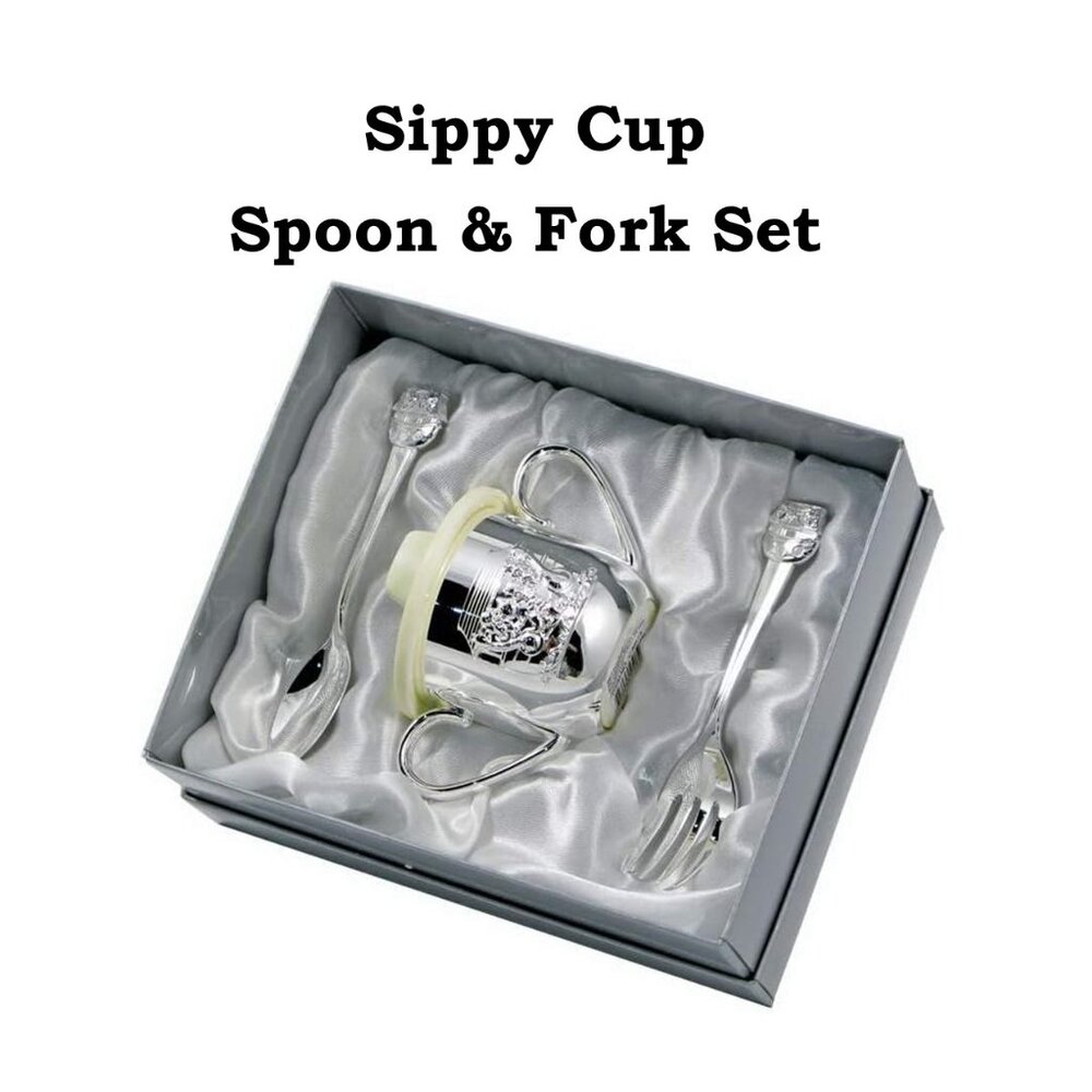Noah's ARK Sippy Cup Spoon & Fork Set